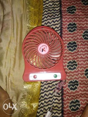 Mini recharge able fan