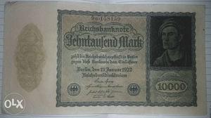 ...Old currency antique note