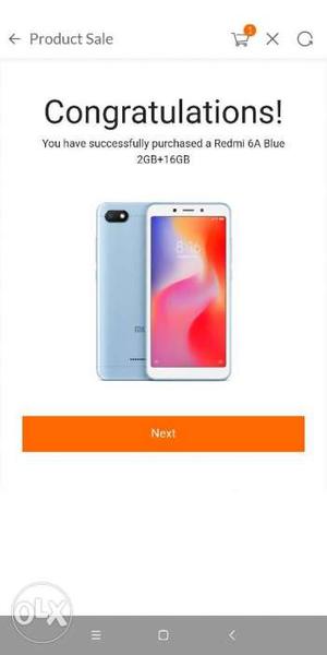 Redmi 6a sealed pack available now for best price