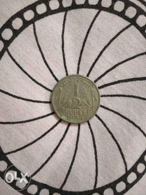  Rupee Indian Coin. Numismatics Collection.