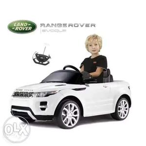 Toddler's White Ride-on Land Rocer Range Rover Evoque Toy