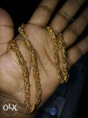 18" Gold polished Chain micro polished