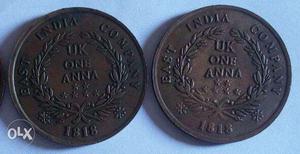 2 old coins 20gm coins