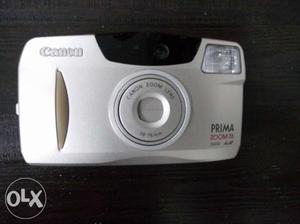 Black And Gray Canon Prima Zoom 76 Point-and-shoot Camera