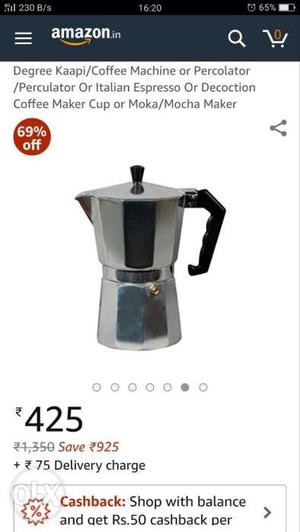 Black And Gray Keurig Coffeemaker Screenshot