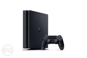 Black Sony PS4 Console With Controller