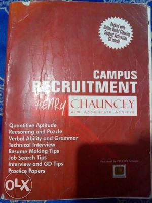 Campus Recruitment book by Henry Chauncey,