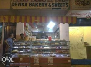 Fully furnished bakery with oven and all