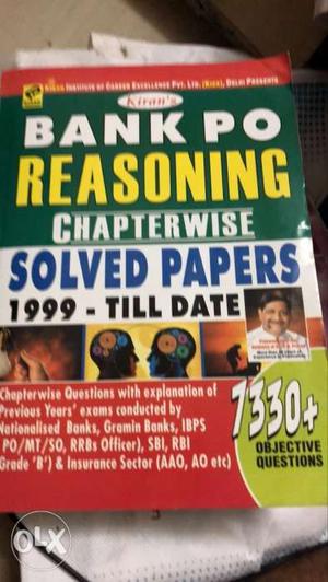 Kiran's Bank Po Reasoning Chapterwise Solved Papers Book