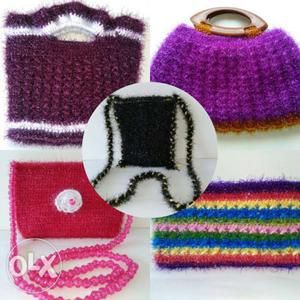 NEW Handmade Colourful crochet handbags at ₹ 
