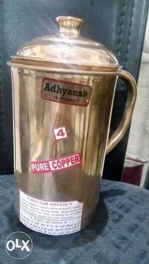 Pure Copper jug 1.2 liter capacity