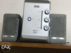 Silver Intex 2.1 Multimedia Speaker System