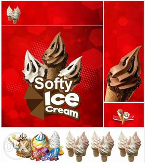 Soft Serve Ice Cream Machine 2+1