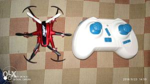 White And Red Quadcopter Drone