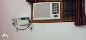 1.5 ton Voltas window air conditioner with stabiliser.