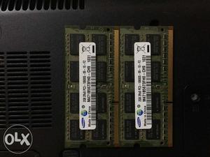 2GB DDR3 laptop Rams/2 piece/Rs500 each