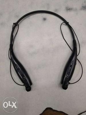 Black And Gray Corded Headset