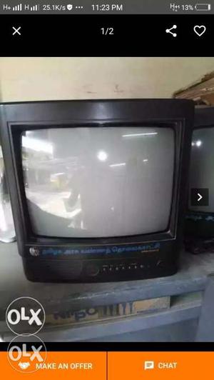 Black CRT TV only Good working condition...