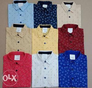 Boys shirts 100%cotton, size 5yrs to 10yrs