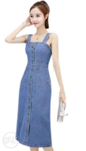 Brand new jeans dress.Never used.small size,