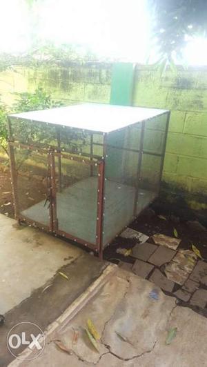 Dogs crate - iron made with 4' ×3' × 4' ht.