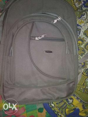 Gray And Black Swiss Backpack