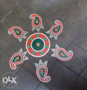 Hand made Rangoli,easy to use. you can use in