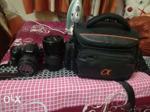 Sony alpha 58 dslr camera plus  mm zoom lens and 