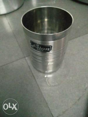 Stainless Steel And Black Tumbler