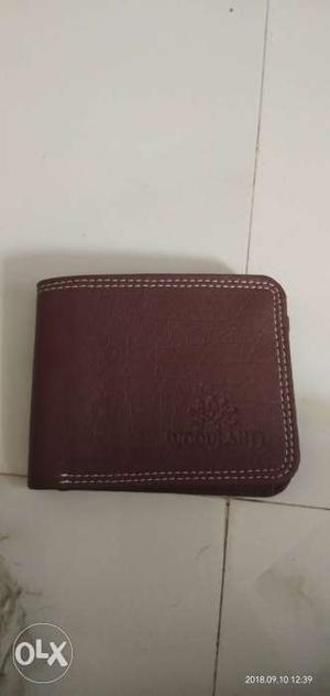 Black and brown high quality wallet woodland