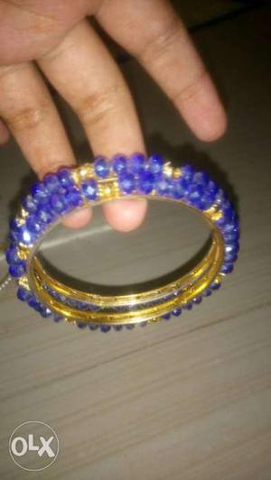 Blue, Pink, And Yellow Beaded Bracelet