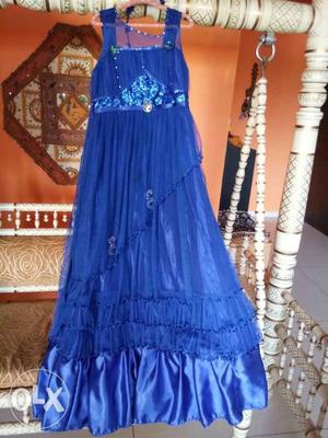 Blue party wear grown for 10 to 12 year girl in