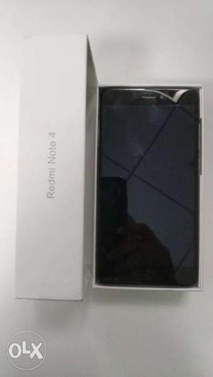 Redmi note 4 with box, bill, original charger,