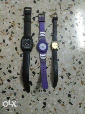 Set of 3 watches q&q (singapore)