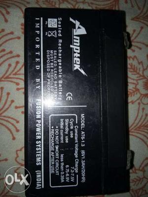 This baterry is rechargeable.with amptex company