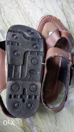 Used brown sandals for boys aged 2-3 years