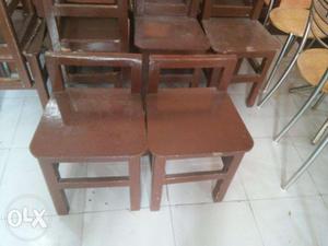 10, Wooden chairs in Brand new conditions, 650 per chair.