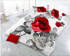 3d flower bedsheet free shipping all over india