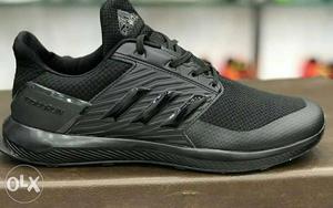 Black And Gray Adidas Running Shoe