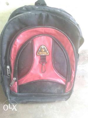 Black And Red The North Face Backpack