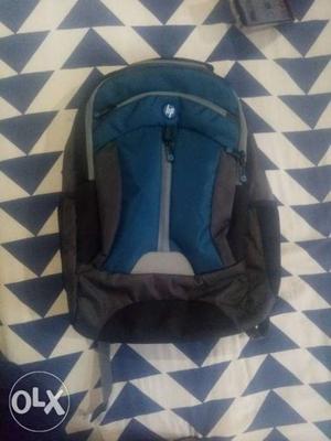 Blue And Black Hiking Backpack