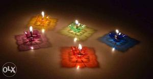 Floating and reflection plastic Diya 12 pieces