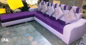 Latest colour design L type sofa.