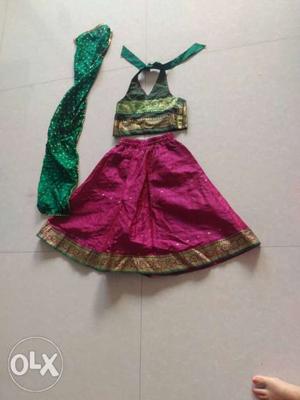 Lovely halter outfit for kids age 3 to 5