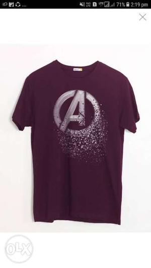 Maroon Crew-neck Shirt