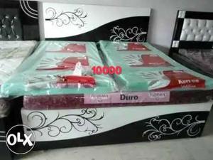 New brand double bed with storage at factory