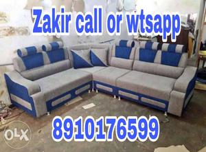 New designer l shape sofa set at affordable