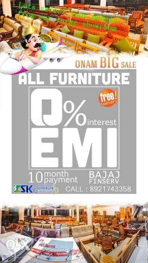 New furniture, 0%EMI at PARASUVAIKL& every where in TVM