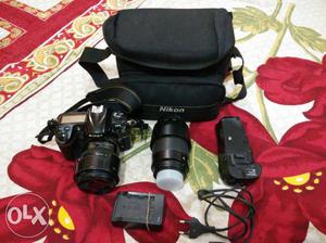 Nikon D300 DSLR with mm lens and  mm lens