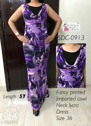Rayon long gown